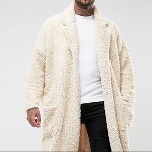 ASOS Borg Extreme Oversized Duster Jacket